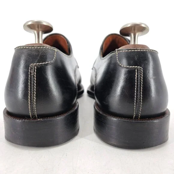 Vintage Italian McDowell Mens 9.5D /8.5UK Black Leather Dress Shoes Derby Oxford - Picture 7 of 12